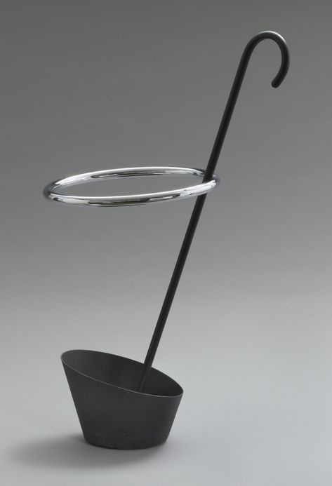 Shiro Kuramata. Umbrella Stand F.1.86. 1987 Umbrella Stand Design, Shiro Kuramata, Iconic Chairs, Modern And Contemporary Art, Rack Design, Intelligent Design, Steel Furniture, Cabinet Makers, Smart Design