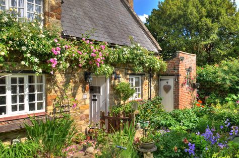 https://flic.kr/p/VnJV1k | English country cottage, Northamptonshire | This is the delightfully pretty cottage where Judy and I spend a considerable amount of time when we are not away travelling. The former farm cottage in Isham in Northamptonshire dates from 1668 and is Grade II-listed. Originally it is thought that the ground floor was used to house animals with the living accommodation in the loft being reached via a ladder. I'm delighted to say that these days it has all mod cons. Soft Cottagecore, English Country Cottages, Pretty Cottage, English Country Cottage, Cottage Aesthetic, Farm Cottage, English Cottage Garden, Cottage In The Woods, Dream Cottage