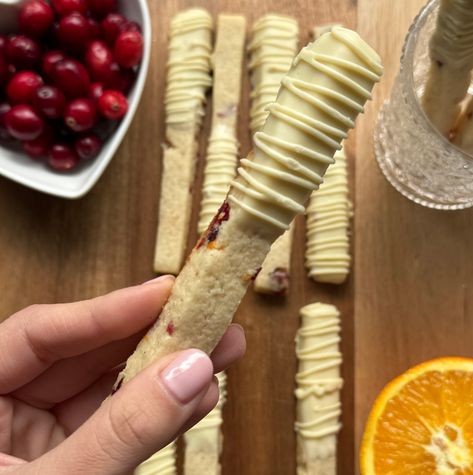 Cranberry Orange Shortbread Cookies Gluten Free Orange Shortbread Sticks, Orange Shortbread Stick Cookies, Orange Shortbread Cookie Sticks, Orange Stick Cookies, Shortbread Cookie Sticks, Shortbread Sticks, Cookie Sticks Recipe, Cranberry Orange Shortbread, Stick Cookies