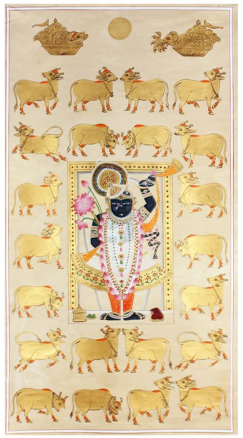 Pichwai Art, Pichwai Painting, Good Earth, Pichwai Paintings, Indian Painting, Tanjore Painting, Madhubani Art, Shiva Art, Krishna Radha Painting