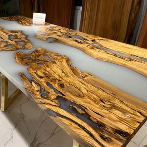 Custom Order Olive Wood Epoxy Table Top Olive Table Top for - Etsy Bosnia and Herzegovina Epoxy Dining Table, Epoxy Wood Table, Epoxy Table Top, Table Epoxy, Custom Chair, River Table, Table Cafe, Clear Epoxy, Kitchen Dining Tables