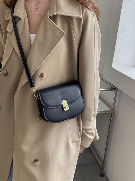 Mini Twist Lock Flap Saddle Bag Aesthetic Backpack, Vogue Style, Mini Twists, Vogue Fashion, Saddle Bag, Amazing Products, Saddle Bags, Saddle, Bags Women