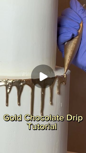 Cake Decorating Designs For Men, Gold Drip Cake Ideas, How To Do Gold Drip On Cake, Gold Drip Wedding Cake, Chocolate Cake With Gold Drip, Chocolate Cake With Gold Leaf, Gold Cake Drip Tutorial, Cheers To 50 Years Birthday Cake, Gold Drip Recipe For Cake