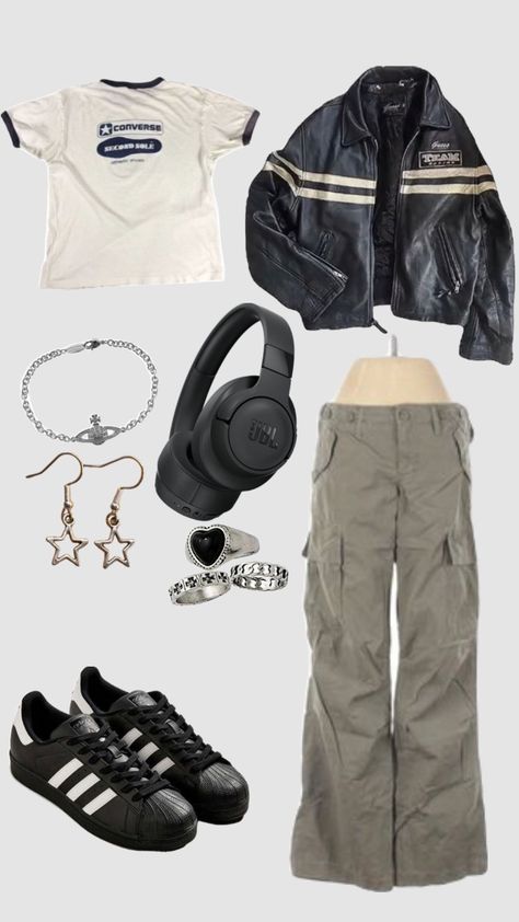 Mode Grunge, Downtown Outfits, Outfit Layout, 2000s Fashion Outfits, Baggy Pants, Swaggy Outfits, Cute Everyday Outfits, Mode Inspiration, Casual Style Outfits