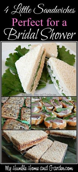 Sandwiches For Showers, Mini Hot Sandwiches Parties Food, Make Ahead Finger Sandwiches, Easy Bridal Shower Sandwiches, Bridal Shower Tea Sandwiches, Shower Sandwiches Bridal, Bridal Shower Sandwich Bar, Bridal Shower Food Ideas Lunch Finger Sandwiches, Mini Sandwiches For Wedding