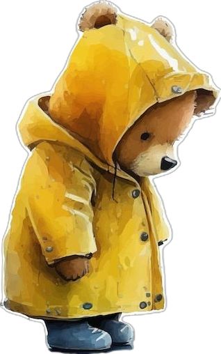 Oso Paddington, Woodland Animals Theme, Cute Bear Drawings, Bear Illustration, Paddington Bear, Bear Art, Kids Art Prints, Mail Art, Watercolor Animals