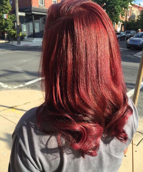 Burgundy silk press Reddish Burgundy Hair Color, Burgundy Silk Press Natural Hair, Burgundy Hair Black Women Natural, Pressed Natural Hair, Bob Straight, Silk Press Natural Hair, Girl Hair Colors, Hair Color Options, Dyed Natural Hair