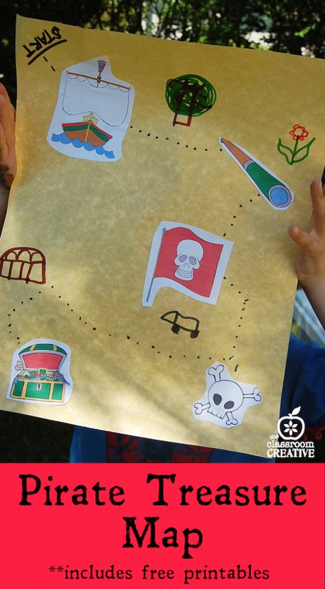 pirate map activity copy Preschool Motor Skills, Camp Theme Ideas, Pirate Crafts Preschool, Pirate Activities Preschool, Pirate Preschool, Pirate Unit, Summer Crafts For Toddlers, Pirate Map, Pirate Activities