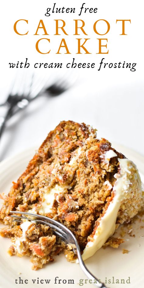 Grain Free Cake, Dessert Spring, Classic Carrot Cake Recipe, Carrot Cake Recipe Healthy, Glutenfri Baking, Almond Flour Cakes, Carrot Cake With Cream Cheese, Gluten Free Cake Recipe, Gluten Free Carrot Cake