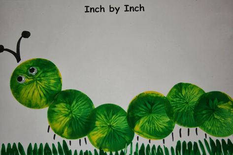 Inchworm Craft, Paint Balloons, Potato Stamping, Letter I Crafts, Kindergarten September, Balloon Painting, Painting Activities, Alphabet Crafts, Preschool Art Activities