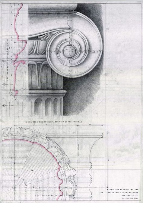 Ancient Greece Architecture, Adam Architecture, Ancient Greece Art, Architecture Blueprints, Scale Art, Architecture Sketchbook, Art Traditional, Architecture Design Sketch, Architecture Tattoo