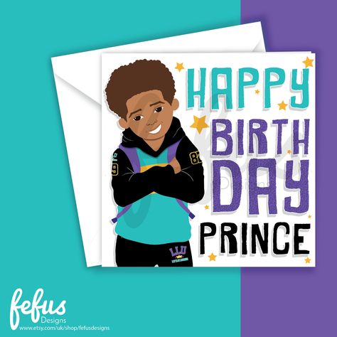 Boys Birthday Card, Happy Birthday Prince, Message Envelope, Mixed Boy, Prince Birthday, Birthday Cards For Boys, Happy Birth, My Son Birthday, Boys Birthday