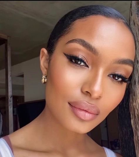 Spring Makeup Ideas, Spring Makeup Looks, Black Bridal Makeup, Dewy Makeup Look, Natural Glam Makeup, Makeup For Black Skin, Bridal Makeup Natural, Brown Skin Makeup, Dewy Makeup