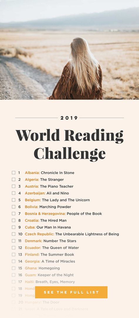 World Reading Challenge: Books Around The Globe 2019 - Tale Away 52 Books In 52 Weeks Reading Lists, Around The World Reading Challenge, Books From Around The World, Books Around The World, Book Writing Challenge, World Reading Challenge, Reading Around The World, Reading Challenges, Books Everyone Should Read