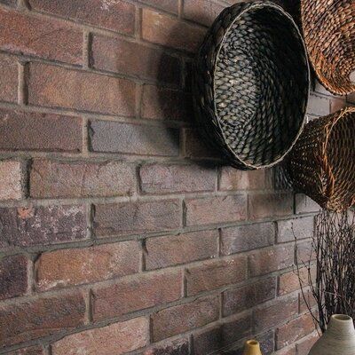 Faux Brick Wall Basement, 3 D Brick Wallpaper, Faux Finishes For Walls Brick, Brick Stick On Tiles, Peel And Stick Fireplace Makeover Stone, Peel And Stick Brick Fireplace, Stick On Brick Wall, 3d Peel And Stick Wall Panels, Feature Wall Kitchen Ideas