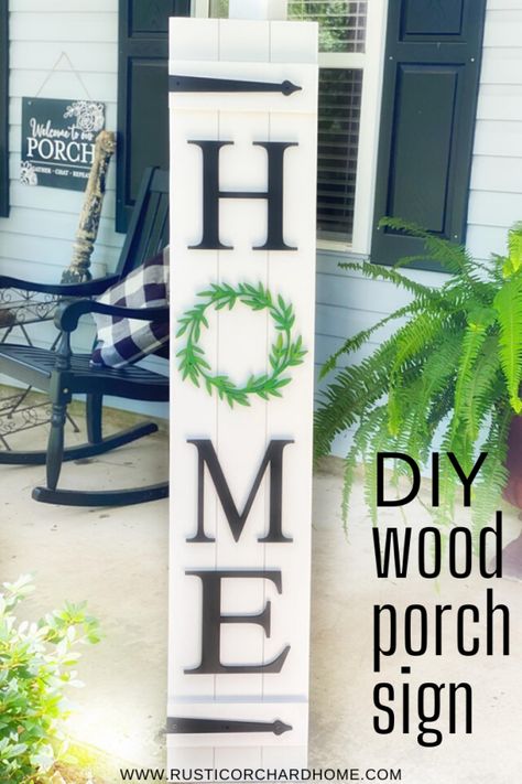 Home Porch Sign, Summer Farmhouse Decor, Home Kits, Diy Projects To Sell, Paint Parties, Front Porch Signs, Porch Welcome Sign, Diy Porch, Home Porch