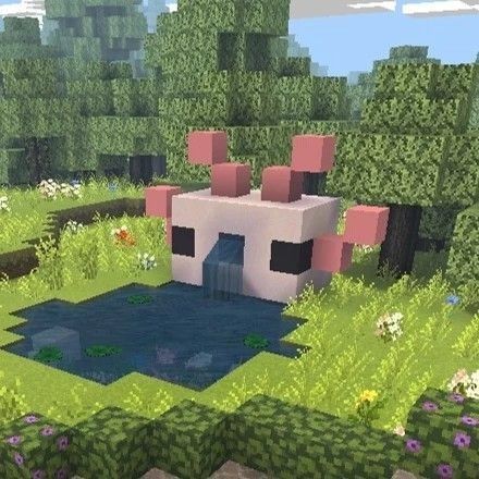 Cute Minecraft Ideas House, Cute Things Minecraft, Minecraft Heart Shaped Lake, Cute Build Ideas Minecraft, Cute Things To Make On Minecraft, Cute Minecraft Couple Ideas, Cute Minecraft Things To Build, Aesthetic Minecraft Decorations, Cute Bed Minecraft