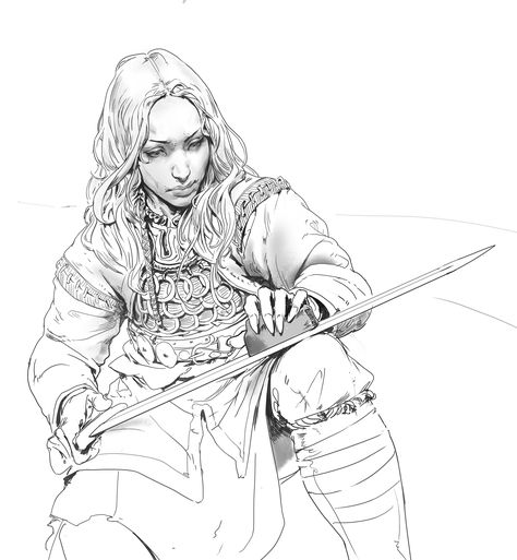 Even Amundsen, 판타지 아트, Fantasy Illustration, Medieval Fantasy, Art Graphique, Fantasy Character Design, Character Concept, Art Sketches, Character Inspiration