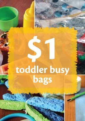 Keep toddlers busy AND safe with these busy bags you can make for under $1! Keep Toddlers Busy, Toddler Busy Bags, Sensory Bag, Sensory Ideas, Surprise Az, Busy Boxes, Toddler Bag, Quiet Activities, Busy Bags