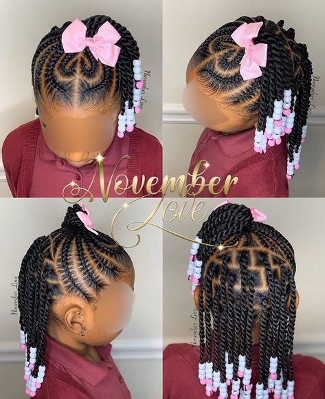 November Love on Instagram: “Children’s Braids and Beads! Booking Link In Bio! #ChildrenHairStyles #BraidArt #ChildrensBraids #BraidsAndBeads #kidsbraidsatl…” Kids Braids With Beads, Girls Braided Hairstyles Kids, Toddler Braided Hairstyles, Toddler Braids, Gorgeous Braids, Lil Girl Hairstyles, Kid Braid Styles, Toddler Hairstyles Girl, Girls Natural Hairstyles