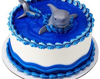 Shark Cake Topper, Shark Birthday Cakes, Shark Themed Party, Shark Themed Birthday Party, Shark Cake, Cake Kit, Shark Birthday Party, Savory Cakes, Salty Cake