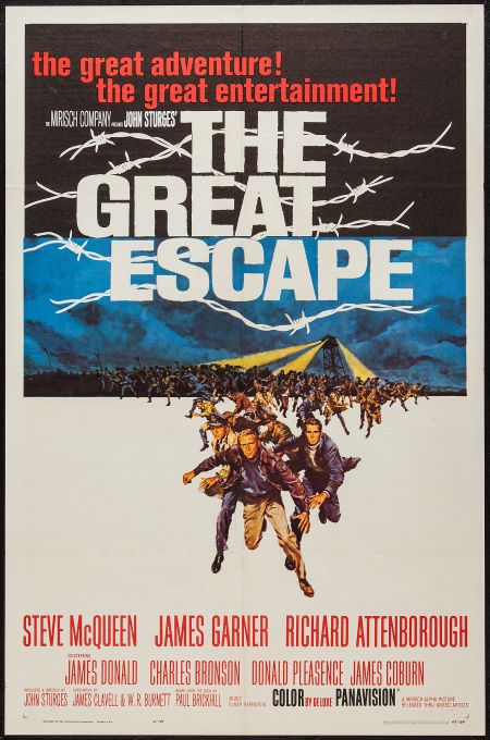 Escape Movie, Steven Mcqueen, Posters Decor, Vintage Films, Donald Pleasence, Richard Attenborough, Beau Film, James Garner, Charles Bronson