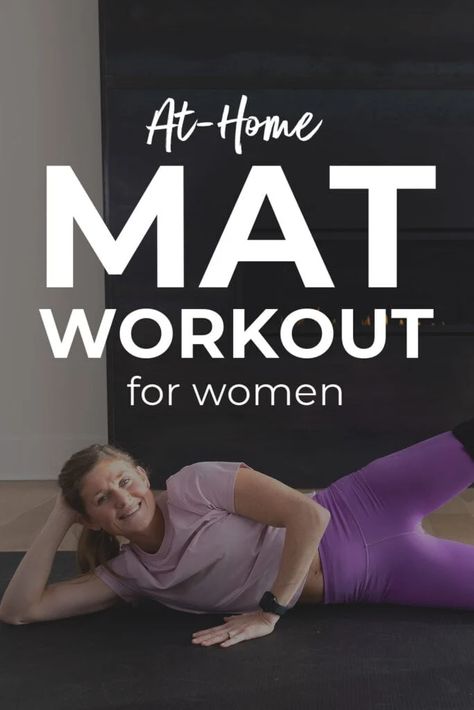 35-Minute Mat Workout (Full Body) | Nourish Move Love Leg And Back Workout, Leg Strength Workout, Beginner Workout Video, Barre Workout Video, Core Workout Routine, Pregnancy Workout Videos, Mat Workout, Single Leg Glute Bridge, Hiit Workout Videos