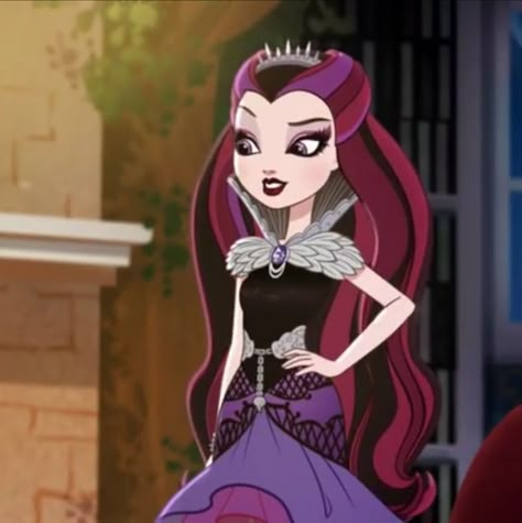 Ever After High Raven Queen, Purple Characters, Princess Jellyfish, Childhood Characters, The Evil Queen, High Hair, Queen Aesthetic, Raven Queen, Queen Costume