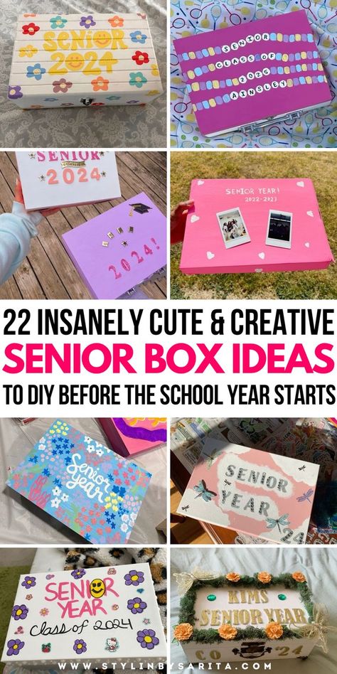 senior box ideas Senior Memory Box Ideas, Memory Box Ideas Diy, Memory Box Ideas, Senior Box Ideas, Senior Boxes, Memories Box Diy, Locker Decorations Diy, Senior Year Diy, Education Savings Plan