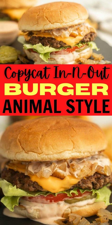 Copycat In-N-Out Animal Style Burger Recipe - grillonadime.com In N Out Burger Copycat, In N Out Animal Style Burger, In And Out Animal Style Burger, In N Out Onion, Copycat In N Out Grilled Onions, In N Out Animal Style Sauce, In N Out Grilled Onions, In N Out Copycat Recipes, In N Out Recipe