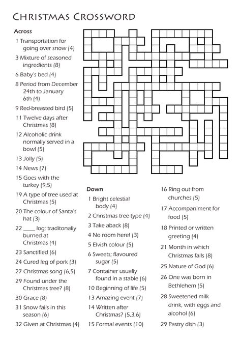 Christmas Crossword Puzzles For Adults, Holiday Crossword Puzzle Free Printable, Christmas Cross Word Puzzle, Christmas Crossword Free Printable, Christmas Crossword Puzzles For Kids, Bible Crossword Puzzles Free Printable, Christmas Crosswords, Winter Crossword, Christian Christmas Printables