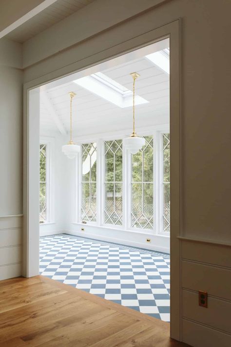 On the Hunt for Tiles that are Timeless AND Fun — The Grit and Polish Farmhouse Sunroom, Sunroom Designs, Classic Tile, House Inspo, My New Room, House Inspiration, تصميم داخلي, My Dream Home, White Walls