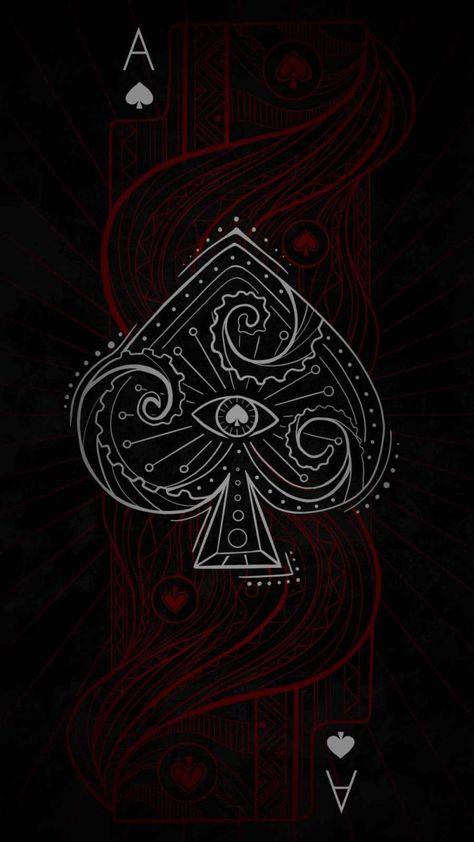 Ace Card Wallpaper Iphone, Wallpaper Crafts, M Wallpaper, Ace Card, Crazy Wallpaper, Iphone Wallpaper Images, Card Tattoo, Dark Phone Wallpapers, Art Carte