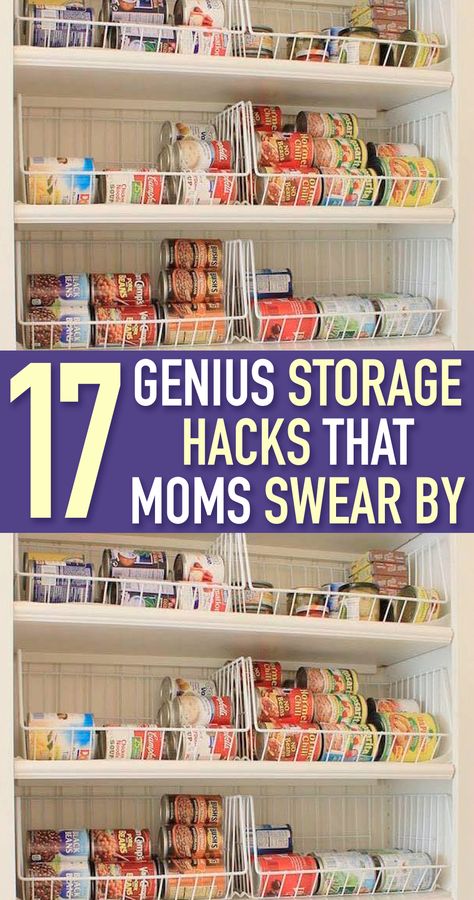 Best Storage Hacks, Simple Storage Hacks, Home Storage Hacks, Organization Apartment, Bedroom Pool, Storage Hacks Diy, Apartment Hacks, Organized Pantry, College Organization