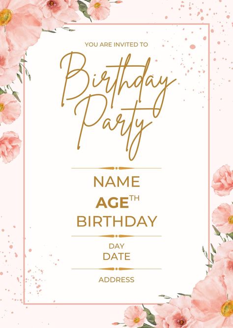 Pink birthday party