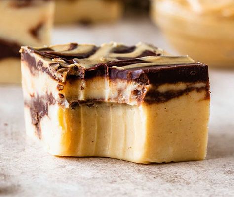 Eagle Brand Fudge, Chocolate And Peanut Butter Fudge, Chocolate Peanut Butter Fudge Recipe, Pb Balls, Candy Cookies Recipes, Butter Fudge Recipe, Peanut Butter Fudge Recipe, Fudge Ingredients, Chocolate Peanut Butter Fudge