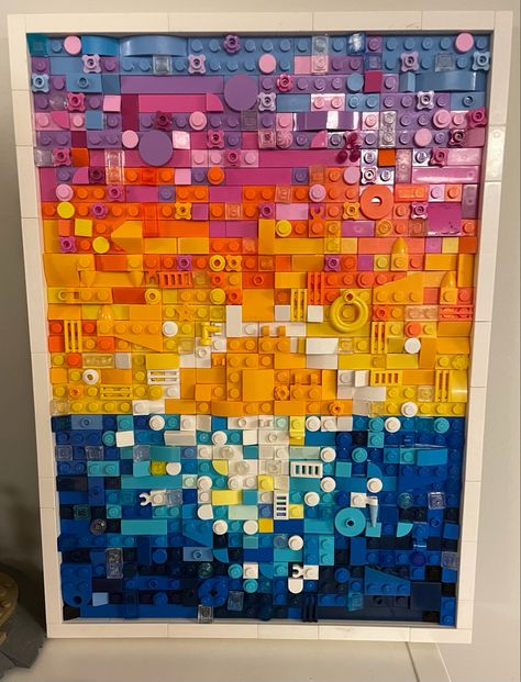 Lego Artwork Diy Wall Art, Diy Lego Wall Art, Lego Pictures Art, Lego Wall Art Diy, Lego Art Ideas, Lego Craft Ideas, Diy Lego Decorations, Lego Dots Ideas, Lego Art Wall