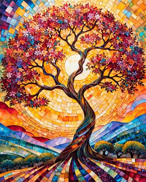 Tree Of Life Diy, Canvas Without Frame, Arts And Crafts Home Decor, Painting For Gift, Tree Of Life Painting, Diamond Dots, Diamond Art Kits, Gem Art, Tree Of Life Art