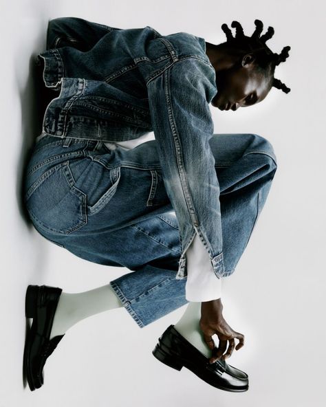 Denim Photoshoot, Denim Editorial, Dior Jacket, Mode Editorials, Look Jean, High Fashion Editorial, Mode Jeans, All Jeans, February 2023