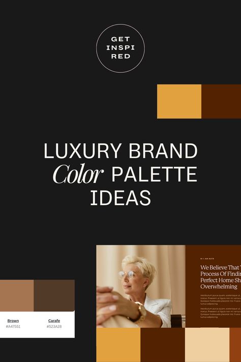 Cosmetics Brand Color Palette, Black Luxury Color Palette, Luxury Earthy Color Palette, Luxury Fashion Brand Color Palette, Brand Pallete Ideas, Color Palette For Luxury Brand, Luxury Orange Color Palette, Premium Colour Palette Brand Identity, Website Color Combinations