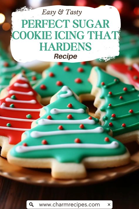 Diy Cookie Icing Recipe, Sugar Cookie Hard Icing Recipe, Butter Cookie Icing Recipe, Best Cookie Icing That Hardens, Icing Recipes For Sugar Cookies, Best Christmas Cookie Icing, How To Make Icing For Sugar Cookies, Sugar Cookie To Decorate Recipe, Hardening Icing For Sugar Cookies