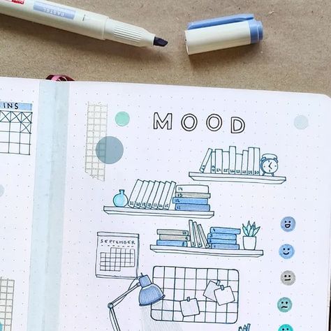 . ⊹ ｡*  ᴍᴀʀᴛʜᴀ ⊹ ｡･ . on Instagram: "Well, I think I have used this idea where you fill in books as a mood tracker for at least 3 times before 😅 but this theme is so fun to draw, I couldn't resist! • • • 🏷 #bulletjournal #bujo #bulletjournaling #planner #bujoideas #bujoinspo #bulletjournaladdict #bujobeauty #bujoinspiration #bulletjournalss #stationery #bulletjournalcommunity #planwithme #drawwithme #showmeyourplanner #discoverbulletjournal #tsukituesday #bujomonthly #monthlyspread #moodtracker #desk #drawing #lettering #planwithme #art #design #school #backtoschool" Desk Drawing, Drawing Lettering, Fun To Draw, Bujo Inspiration, Design School, Mood Tracker, Book Themes, Journal Ideas, To Draw