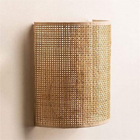 Artistic Lighting, Wall Lamps Living Room, Rattan Lamp, Bamboo Wall, Art Lamp, Crystal Wall, Wall Mounted Light, Rustic Walls, Large Living Room