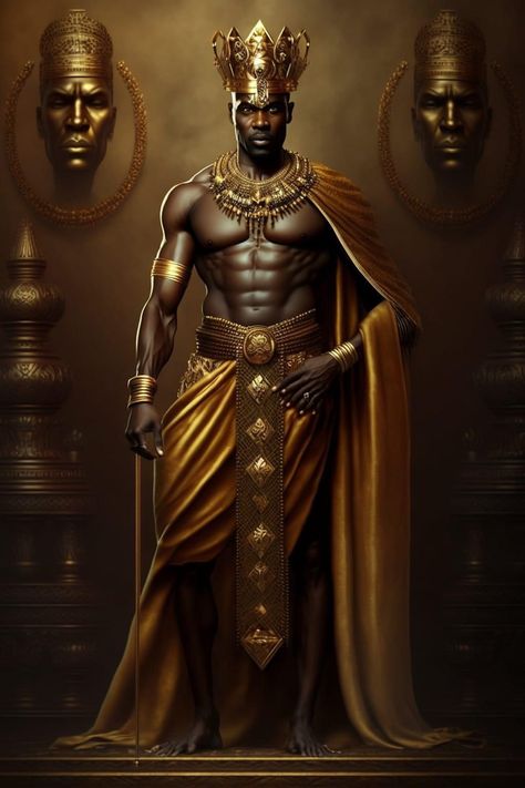 Black Power Art, Afrofuturism Art, Seni Arab, Black Royalty, Black God, African Royalty, Black Comics, African Art Paintings, Image Swag