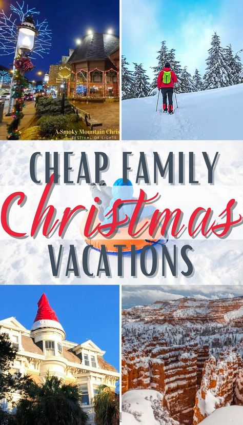 Cheap Family Christmas Vacations • Snow Tubing in Pigeon Forge • Disney World • Smoky Mountains Christmas Lights • Gatlinburg Christmas Lights Gatlinburg Christmas, Christmas Vacation Ideas, Best Christmas Vacations, Christmas Family Vacation, Winter Family Vacations, Tennessee Christmas, Smokey Mountains Vacation, Cheap Family Vacations, Christmas Getaways