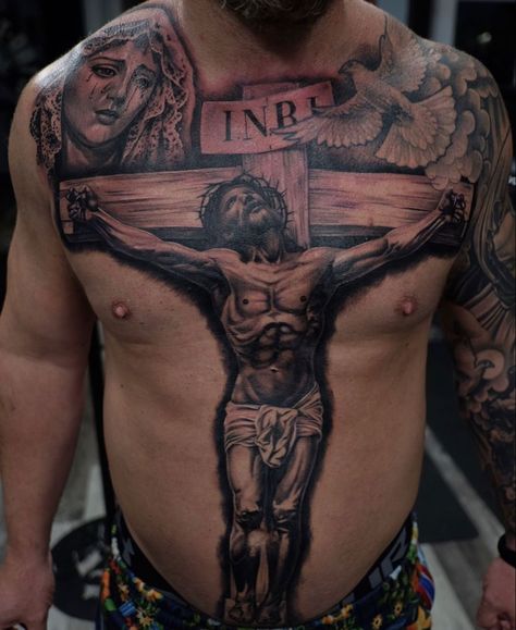 Biblical Tattoos, Tattoos Gallery, Best Tattoo, Chest Tattoo, Back Tattoo, Polynesian Tattoo, Portrait Tattoo, Art Tattoo, Tattoos