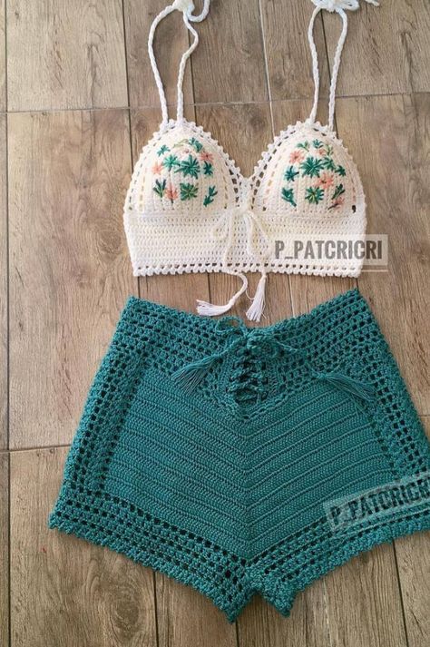 summer crochet; summer crochet patterns free; summer crochet projects; summer crochet ideas; summer crochets; Corak Krusye, Summer Crochet Patterns Free, Crochet Top Dress, Crochet Beach Dress, Crochet Top Outfit, Confection Au Crochet, Mode Crochet, Crochet Tops Free Patterns, Crochet Shorts