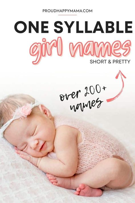 Looking for the best one syllable girl names for your baby girl? Then this list of pretty and unique one syllable girl names is for you! Here you’ll find pretty one syllable girl names, unique one syllable girl names, vintage one syllable girl names, cute one syllable girl names, and classy one syllable girl names, and more! #shortbabynames #babygirl #babygirlnames #girlnames Single Syllable Girl Names, Three Syllable Girl Names, 1 Syllable Girl Names, 2 Syllable Girl Names, T Girl Names, Two Syllable Girl Names, T Baby Names, Short Baby Girl Names, One Syllable Girl Names