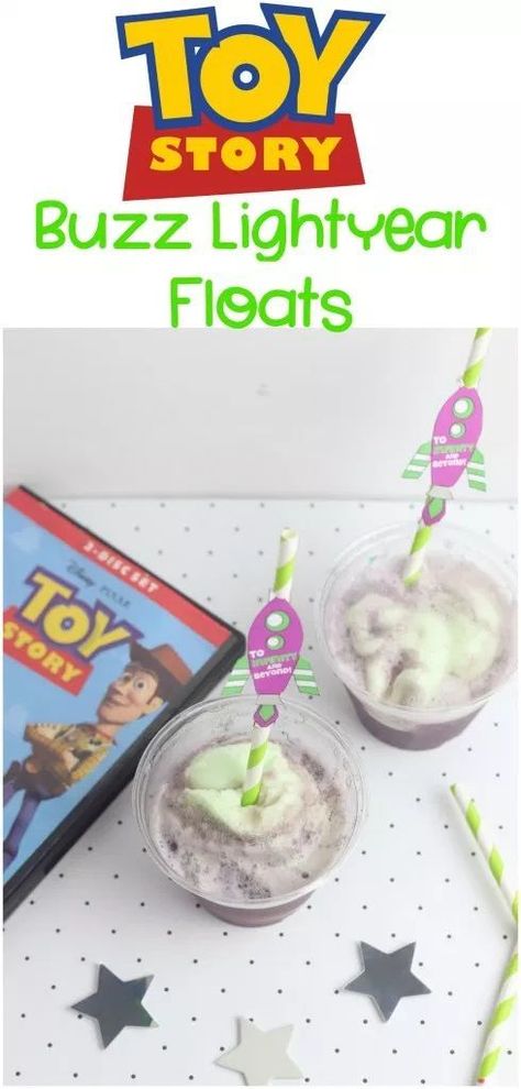 Toy Story Recipe, Buzz Lightyear Recipe, Buzz Lightyear drink, Toy Story drinks, Toy Story recipes, Toy Story Food, Toy Story Party, Toy Story Party Ideas, Toy Story Party food, Toy Story Party theme, #ToyStory #ToyStory4  #buzzlightyear #toystorycrafts #ToyStoryParty #FreePrintables Toy Story Drinks, Toy Story Party Ideas, Toy Story Party Food, Toy Story Food, Star Cake Pops, Toy Story Crafts, Story Food, Toy Story Party Decorations, Toy Story Cakes