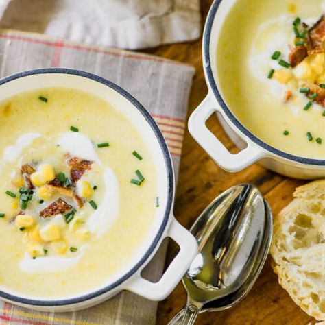 Sweet Corn Bisque - The View from Great Island Dutch Oven Soup Recipes, Creamy Sweet Corn, Dutch Oven Soup, Quick Supper, Corn Bisque, Comfort Soups, Hungarian Mushroom Soup, Best Dutch Oven, The View From Great Island